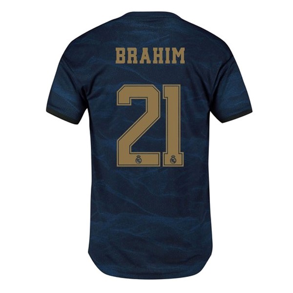 Maillot Football Real Madrid NO.21 Brahim Exterieur 2019-20 Bleu